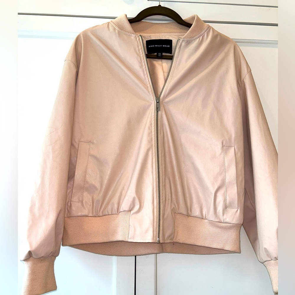 Light Pink Bomber Jacket